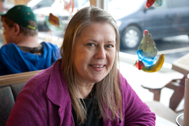Sandra Ballard, Harriette Arnow's biographer and Appalachian State University professor and editor of Appalachian Journal, in Kentucky. Photo by Pat Arnow