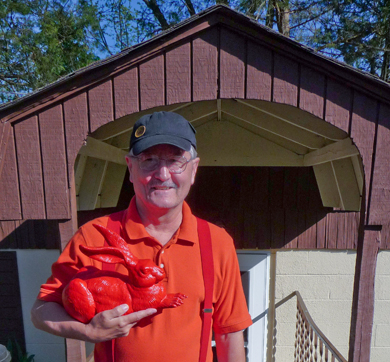 Russell Giles, Steve's brother, who visited with us in Burnside in 2010. Photo by Pat Arnow. 