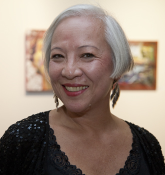 Art teacher and painter Pearl Lau. Photo by Pat Arnow
