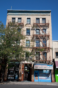 467 E. Tremont Ave., Bronx, tenement building. Photo by Pat Arnow.