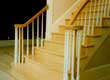 Staircase designed and built by carpenter Toby Wilkins. 