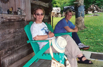 Marcella Arnow with her friend Wanda Worley in Kentucky. (Photo from Wanda)