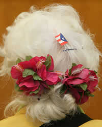 Puerto Rican Flag hair decoration