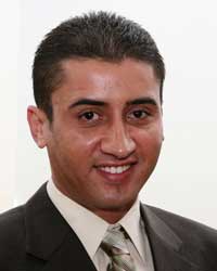 Taxi Driver Adil Aboussalham, who won an award for thwarting a robber in his cab. 
