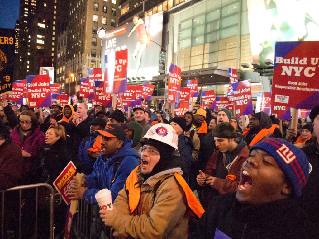 Times Square Union Workers Rally, 2012